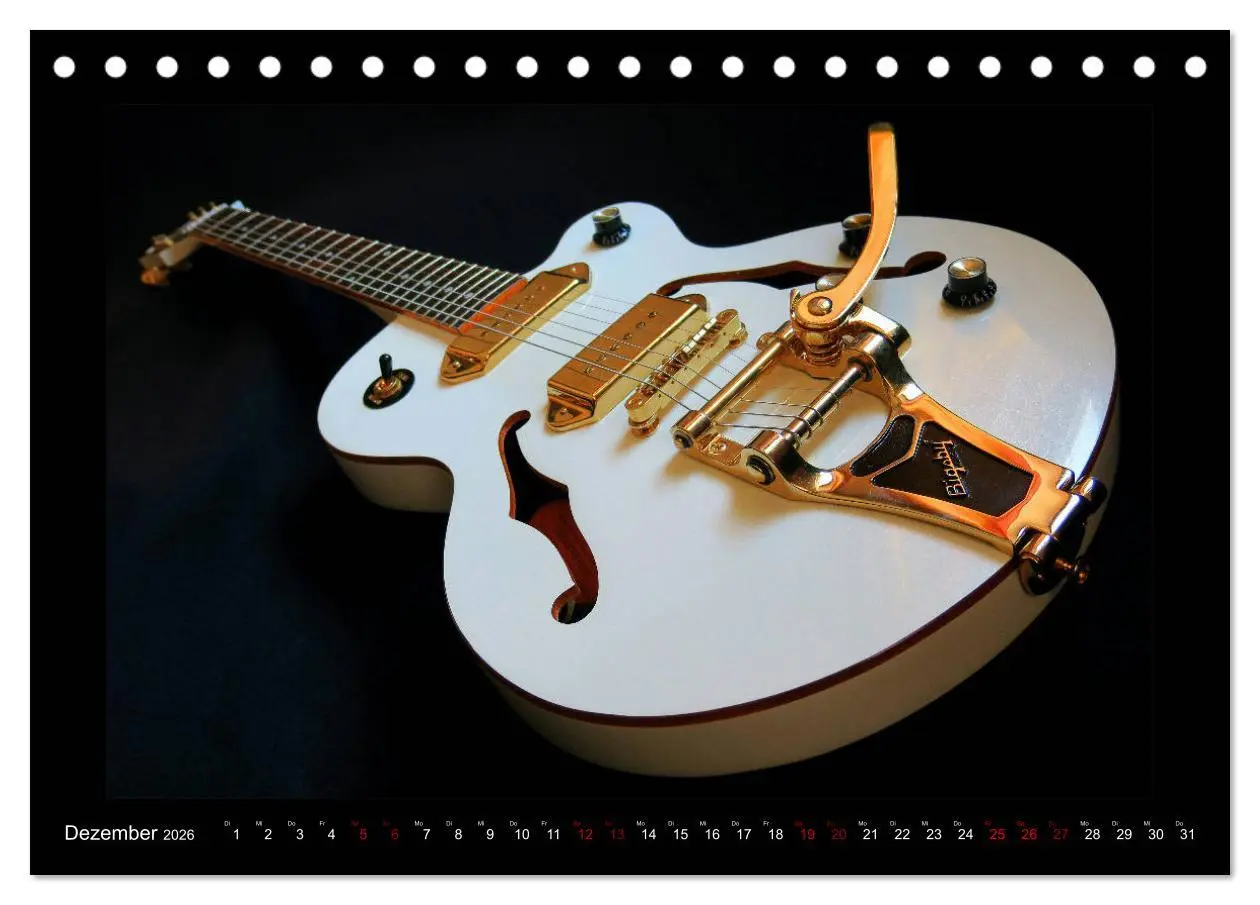 Bild: 9783457842904 | Rockgitarren im Blitzlicht (Tischkalender 2026 DIN A5 quer),...