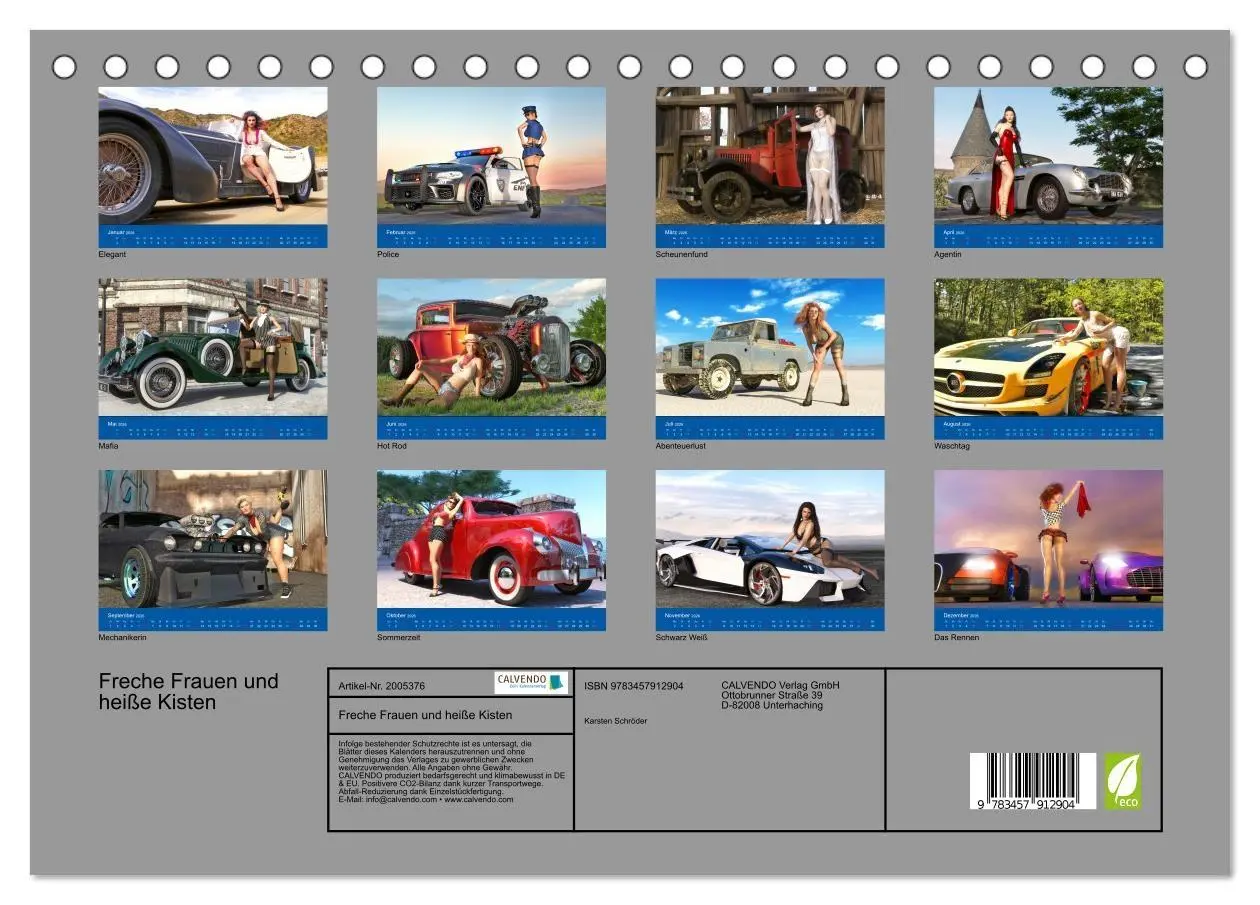 Bild: 9783457912904 | Freche Frauen und heiße Kisten (Tischkalender 2026 DIN A5 quer),...