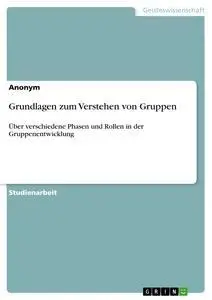 Cover: 9783668952904 | Grundlagen zum Verstehen von Gruppen | Taschenbuch | 16 S. | Deutsch