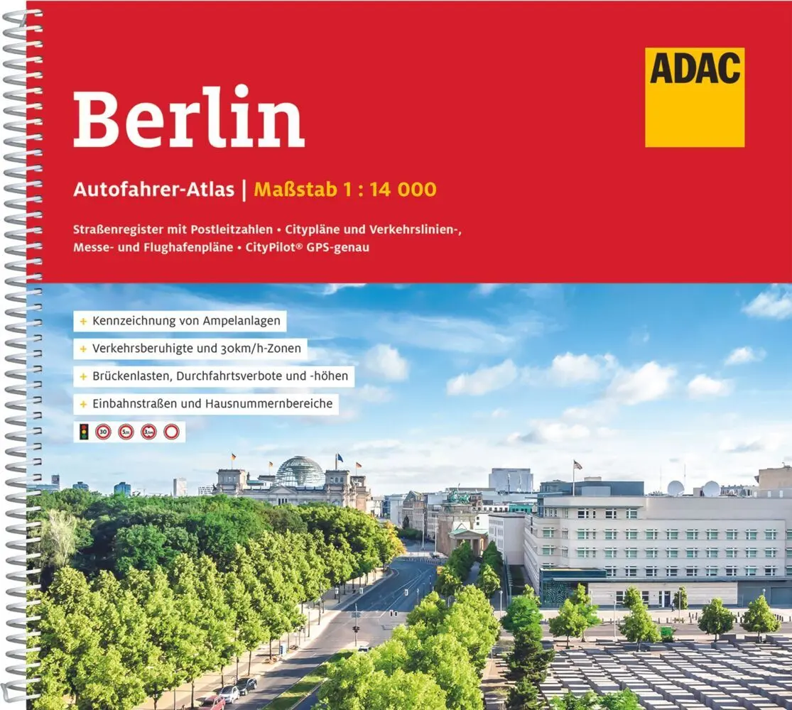 Cover: 9783826422904 | ADAC Autofahreratlas Berlin 1:14.000 | Taschenbuch | Spiralbindung