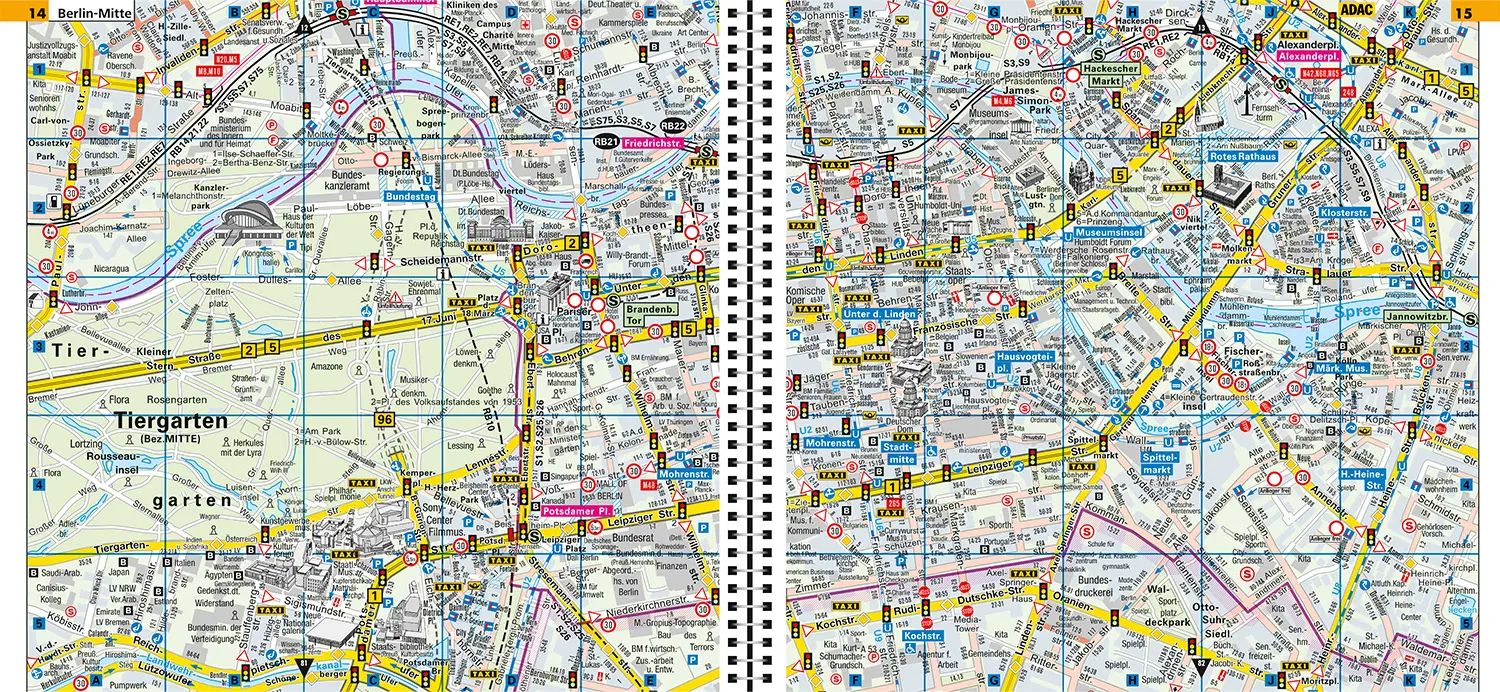 Bild: 9783826422904 | ADAC Autofahreratlas Berlin 1:14.000 | Taschenbuch | Spiralbindung