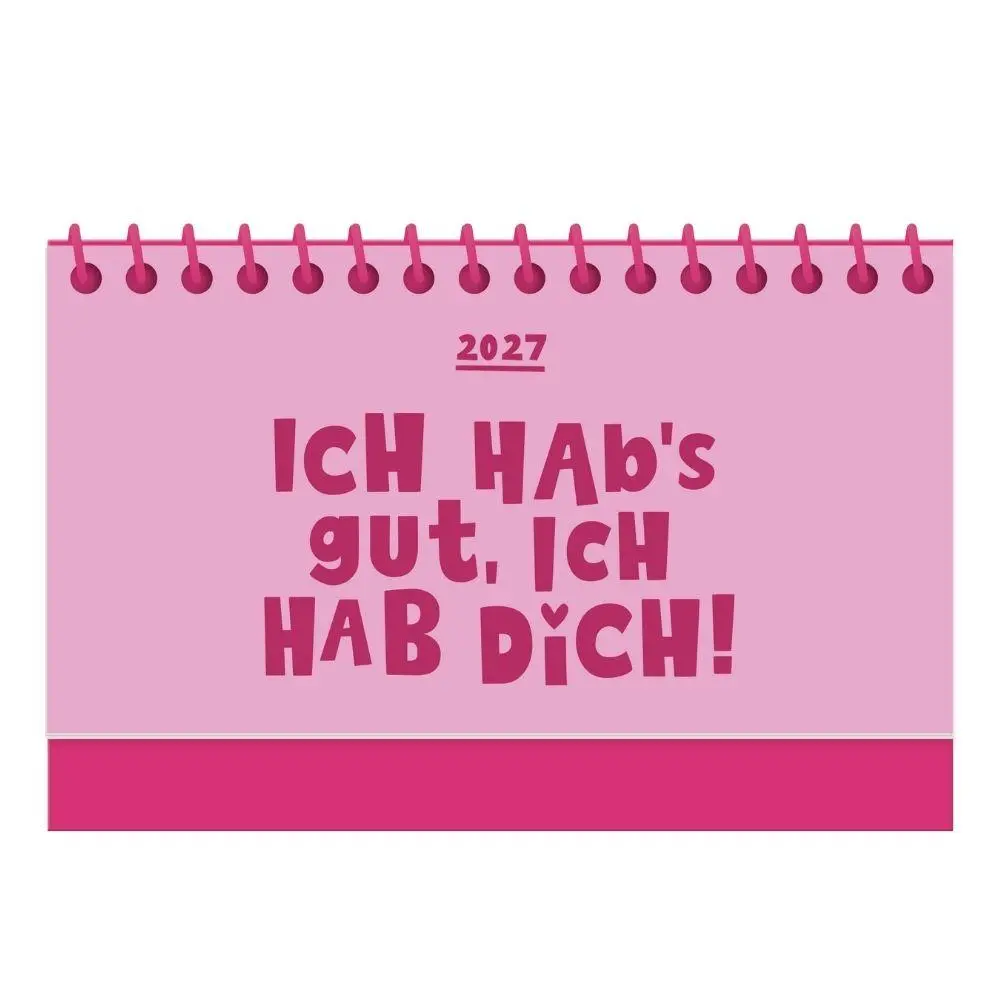 Cover: 9783986362904 | Mini-Kalender Colour Up 2027 Ich habs gut, ich hab dich | Original