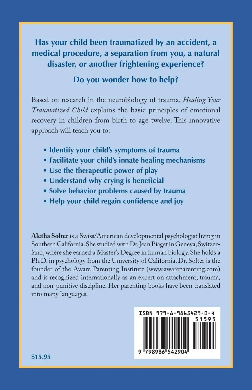 Rückseite: 9798986542904 | Healing Your Traumatized Child | Aletha Jauch Solter | Taschenbuch