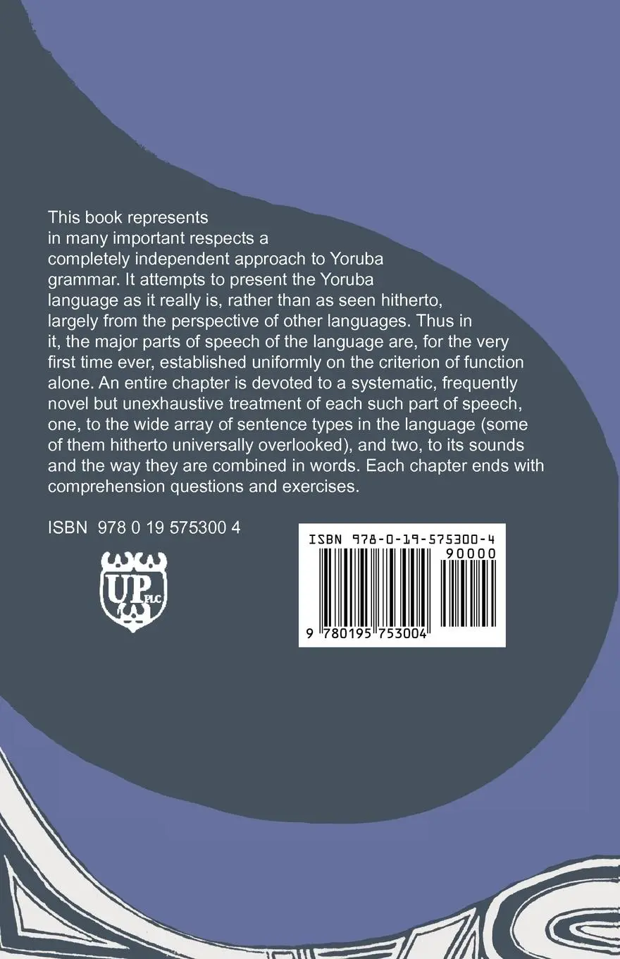 Rückseite: 9780195753004 | Essentials of Yoruba Grammar | Oladele Awobuluyi | Taschenbuch | 1982