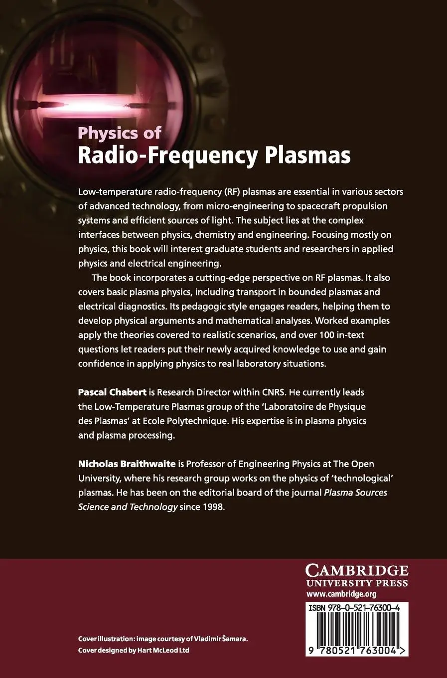 Rückseite: 9780521763004 | Physics of Radio-Frequency Plasmas | Pascal Chabert (u. a.) | Buch