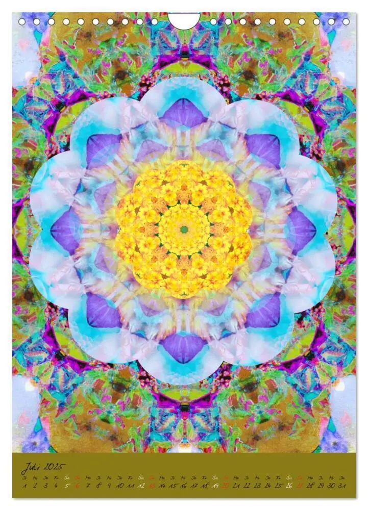 Bild: 9783457043004 | MANDALAS der Natur (Wandkalender 2025 DIN A4 hoch), CALVENDO...