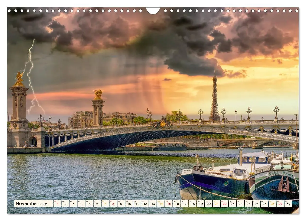 Bild: 9783457733004 | Eiffelturm - Ikone der Architektur (Wandkalender 2026 DIN A3 quer),...