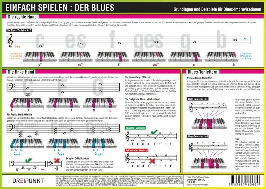 Cover: 9783864483004 | Einfach Spielen: Der Blues, Infotafel | Michael Schulze | 2 S. | 2015