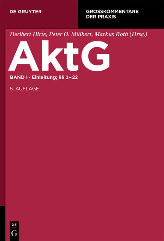 Cover: 9783110293104 | Einleitung; §§ 1-22 | Gregor Bachmann (u. a.) | Buch | XXVIII | 2016
