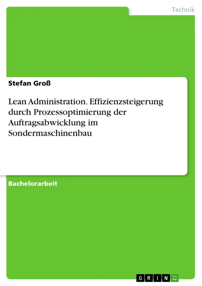 Cover: 9783346463104 | Lean Administration. Effizienzsteigerung durch Prozessoptimierung...