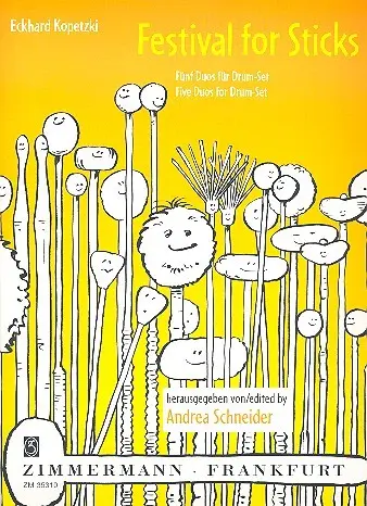 Cover: 9790010353104 | Festival for Sticks | Five Duos for Drum-Set | Eckhard Kopetzki | Buch