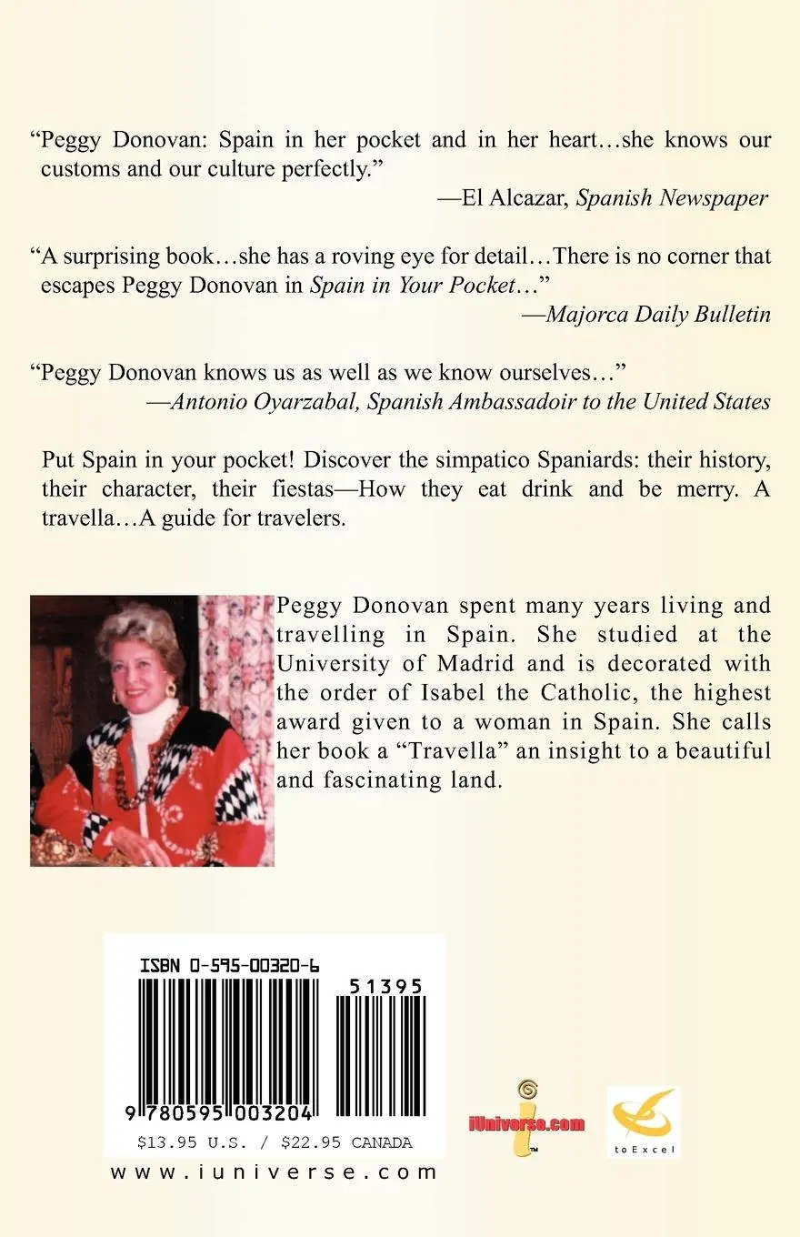 Rückseite: 9780595003204 | Spain in Your Pocket | Peggy Donovan | Taschenbuch | Englisch | 2000