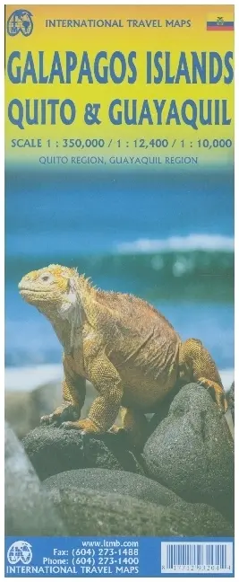 Cover: 9781771293204 | Galapagos Island Quito &amp; Guayaquil | ITM Travel Reference Map | 2023