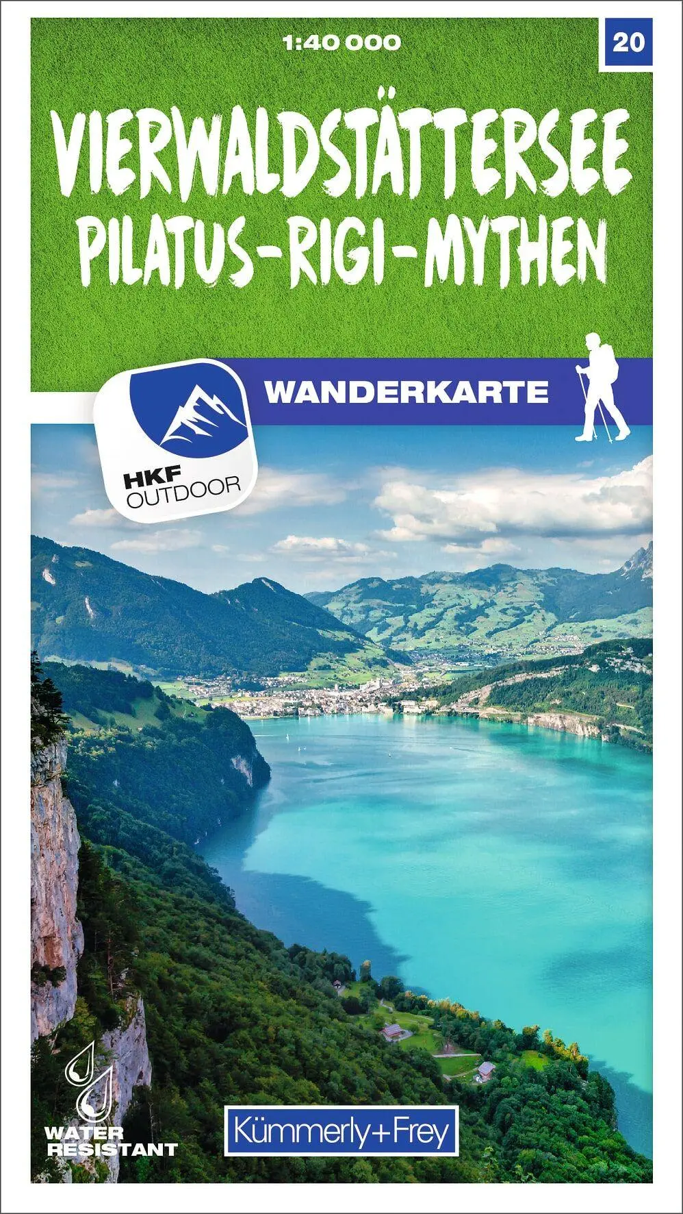 Cover: 9783259023204 | Vierwaldstättersee / Pilatus - Rigi - Mythen 20 Wanderkarte 1:40...