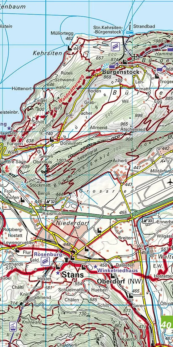 Bild: 9783259023204 | Vierwaldstättersee / Pilatus - Rigi - Mythen 20 Wanderkarte 1:40...