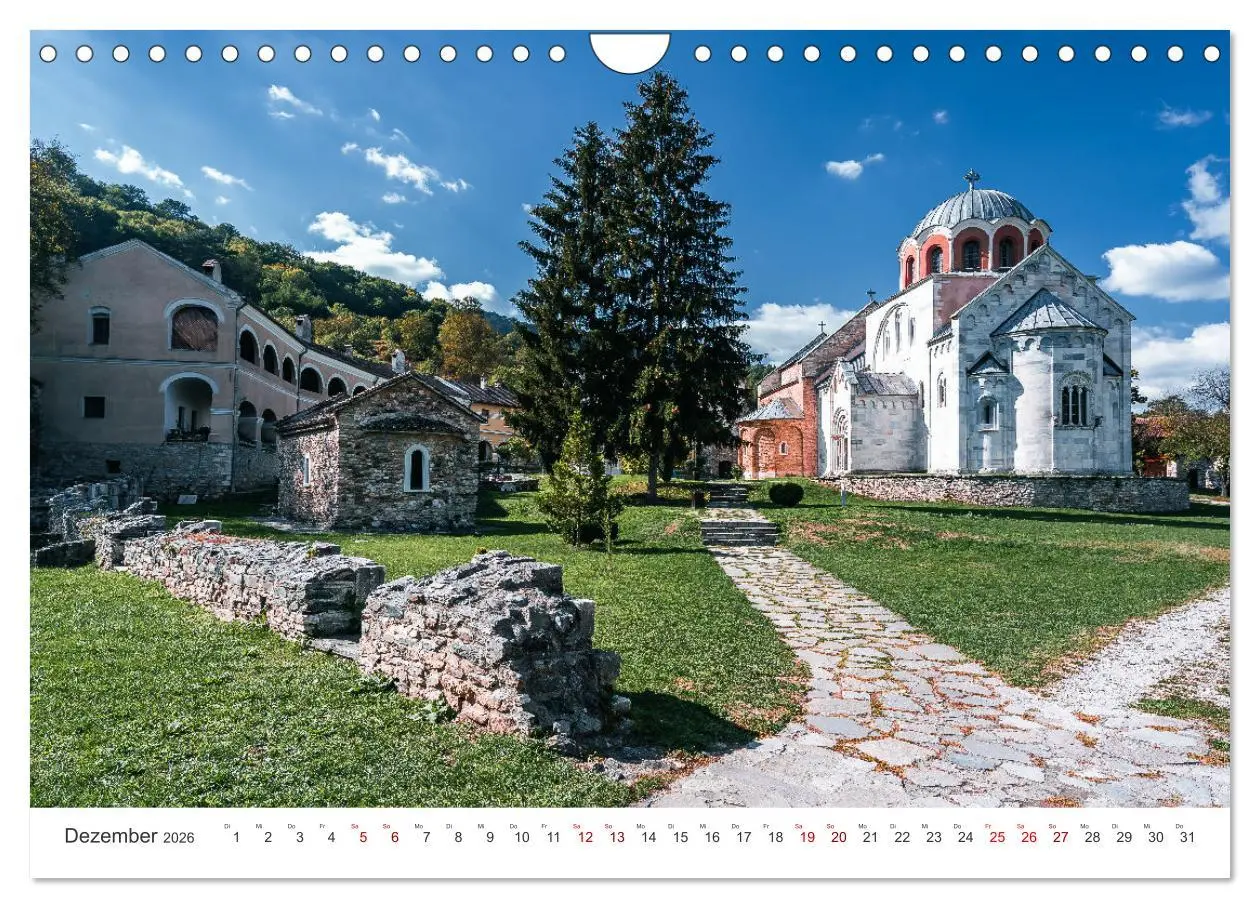 Bild: 9783457333204 | Serbien - Mosaikstein des Balkans (Wandkalender 2026 DIN A4 quer),...