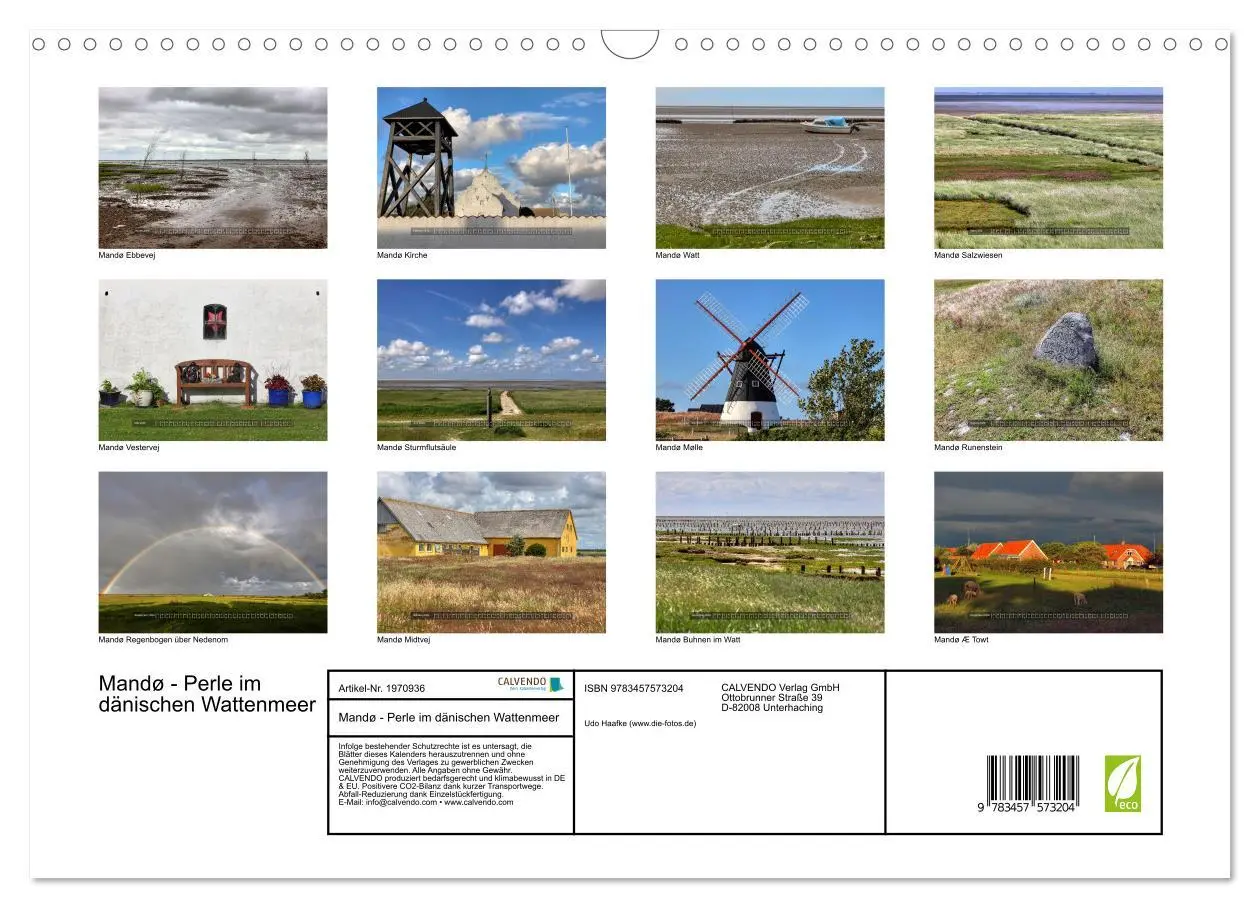 Bild: 9783457573204 | Mandø - Perle im dänischen Wattenmeer (Wandkalender 2026 DIN A3...