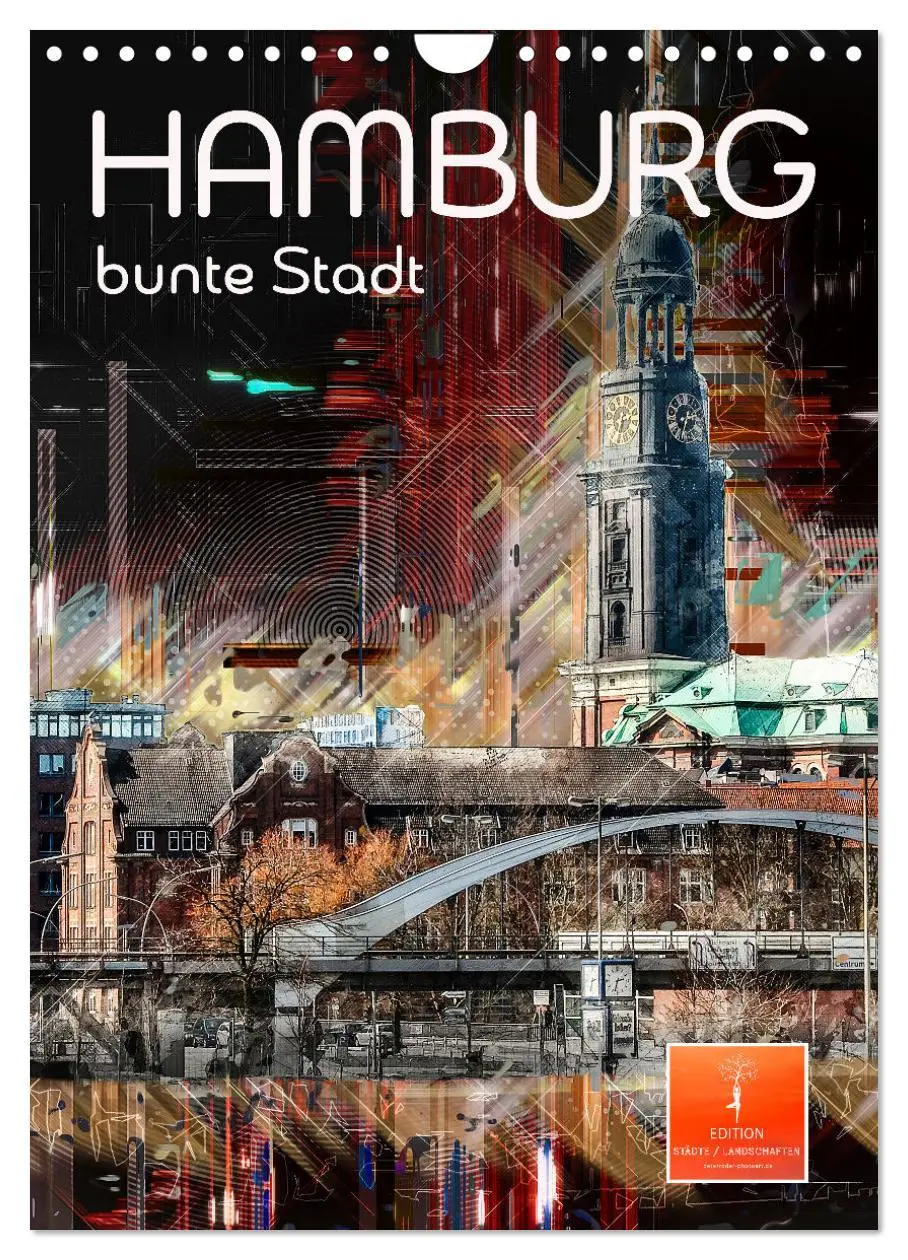 Cover: 9783516353204 | Hamburg bunte Stadt (Wandkalender 2026 DIN A4 hoch), CALVENDO...