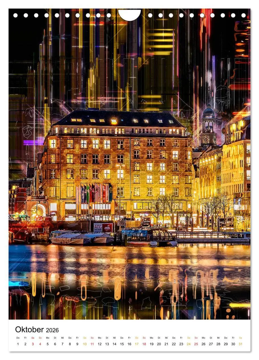 Bild: 9783516353204 | Hamburg bunte Stadt (Wandkalender 2026 DIN A4 hoch), CALVENDO...