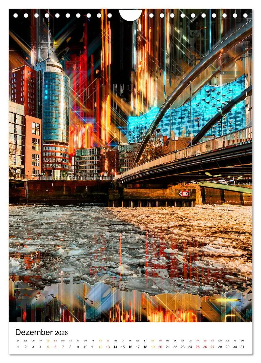 Bild: 9783516353204 | Hamburg bunte Stadt (Wandkalender 2026 DIN A4 hoch), CALVENDO...