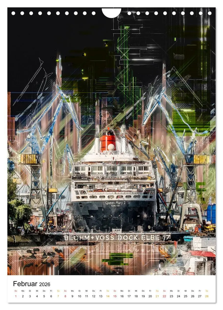 Bild: 9783516353204 | Hamburg bunte Stadt (Wandkalender 2026 DIN A4 hoch), CALVENDO...