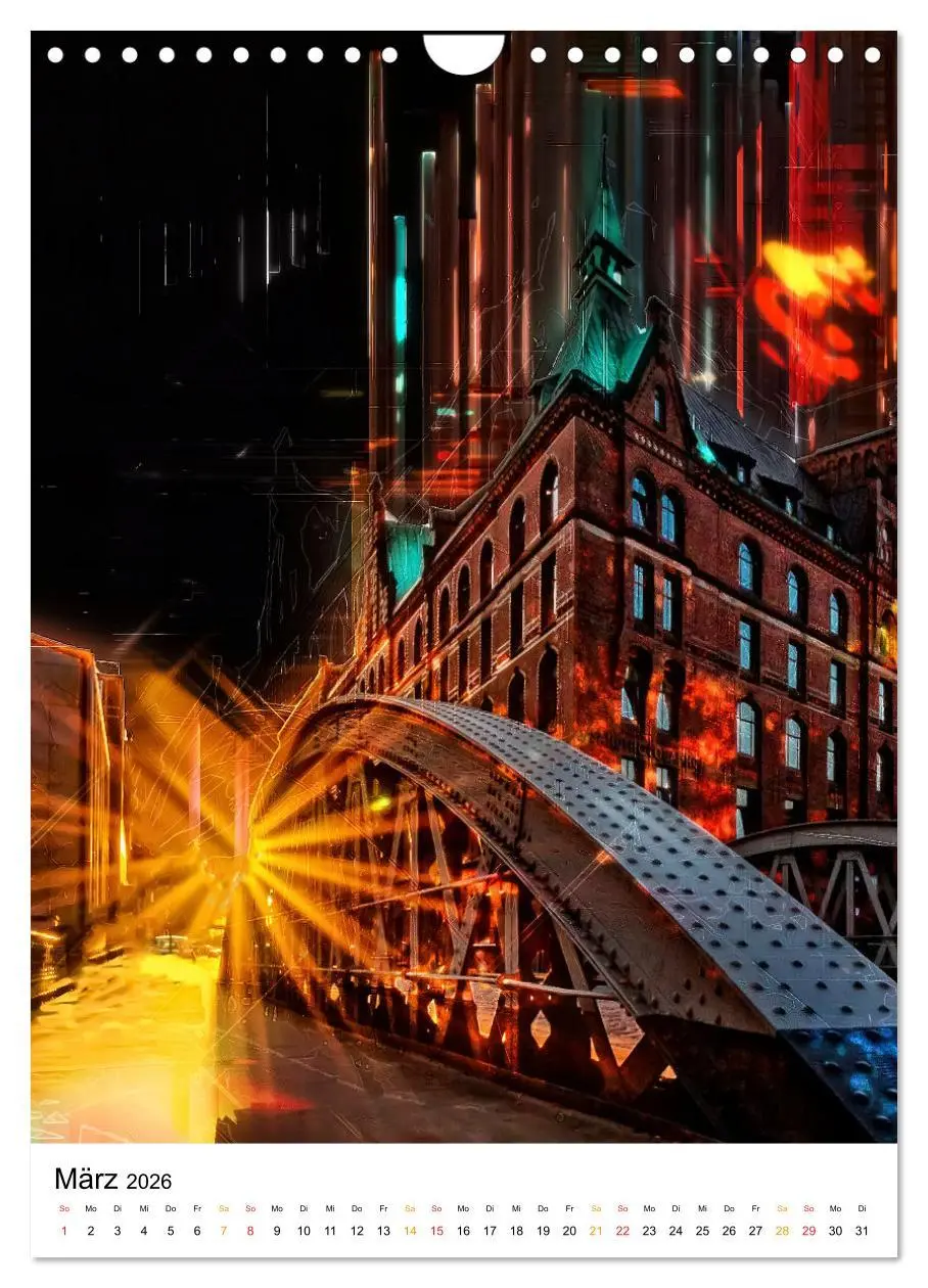 Bild: 9783516353204 | Hamburg bunte Stadt (Wandkalender 2026 DIN A4 hoch), CALVENDO...