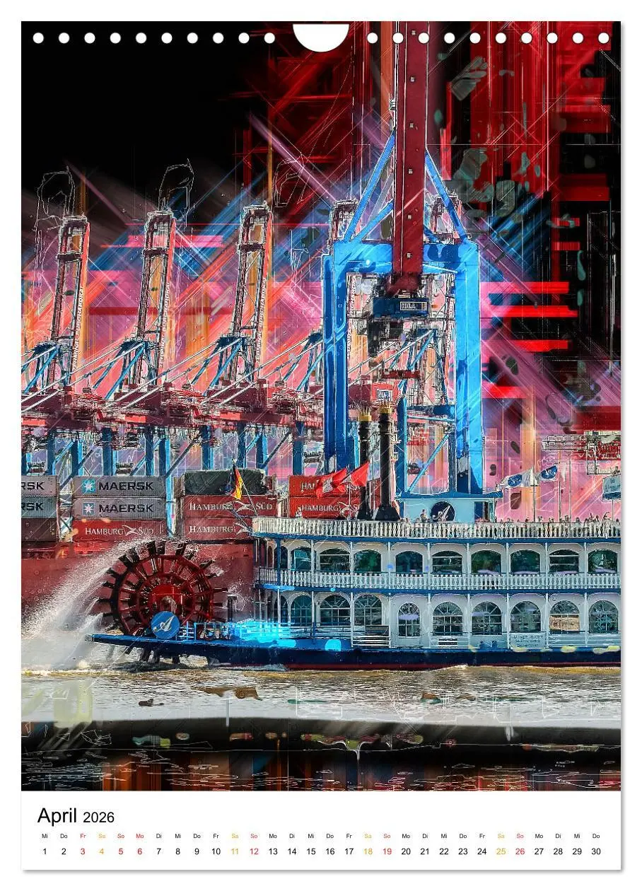 Bild: 9783516353204 | Hamburg bunte Stadt (Wandkalender 2026 DIN A4 hoch), CALVENDO...