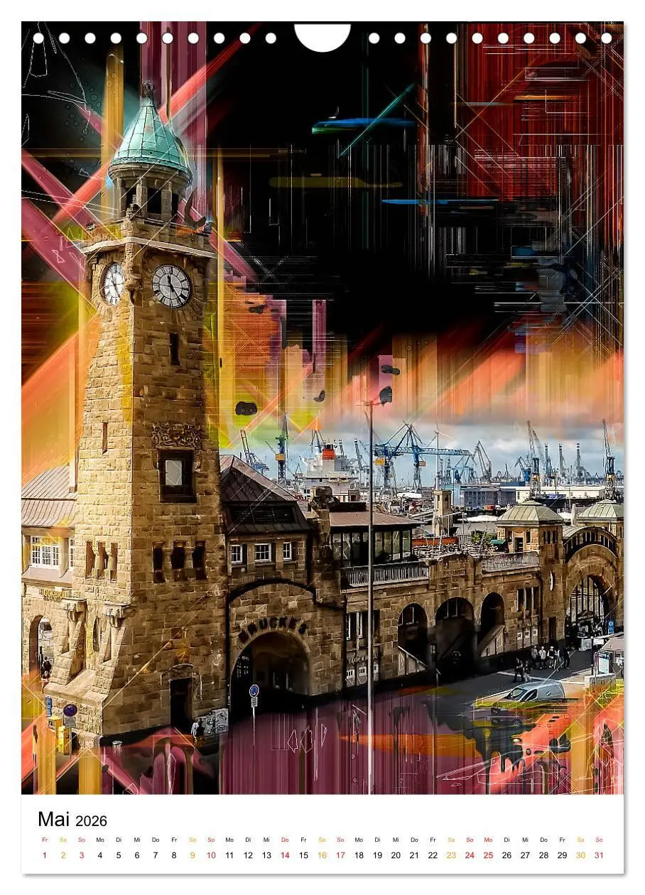 Bild: 9783516353204 | Hamburg bunte Stadt (Wandkalender 2026 DIN A4 hoch), CALVENDO...