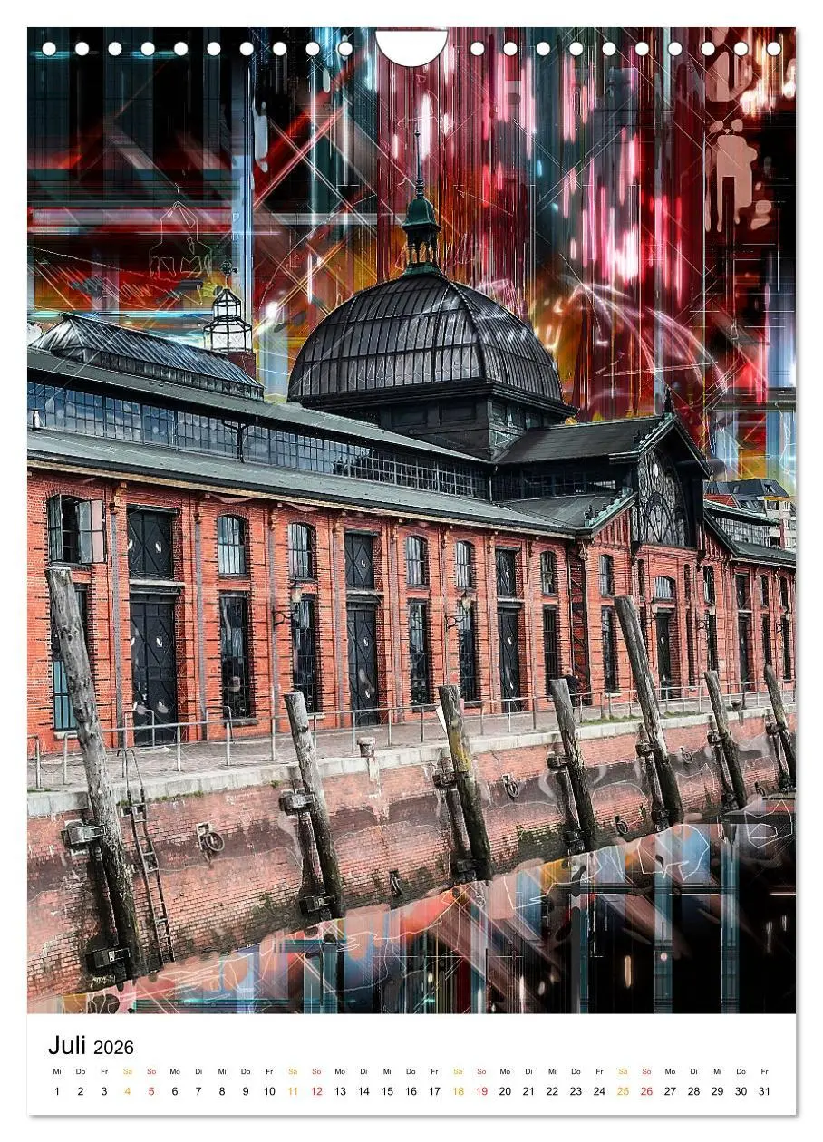 Bild: 9783516353204 | Hamburg bunte Stadt (Wandkalender 2026 DIN A4 hoch), CALVENDO...