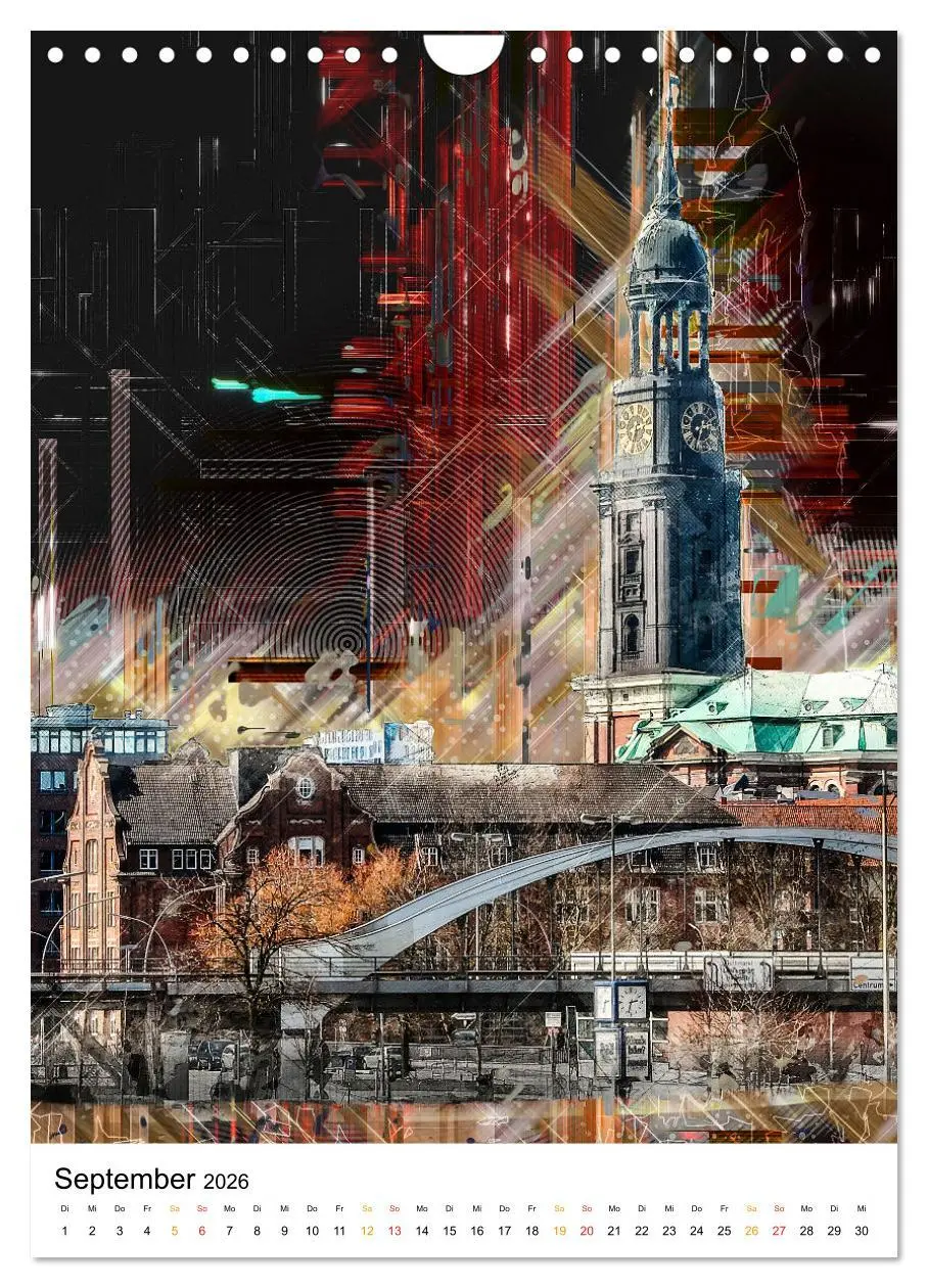 Bild: 9783516353204 | Hamburg bunte Stadt (Wandkalender 2026 DIN A4 hoch), CALVENDO...