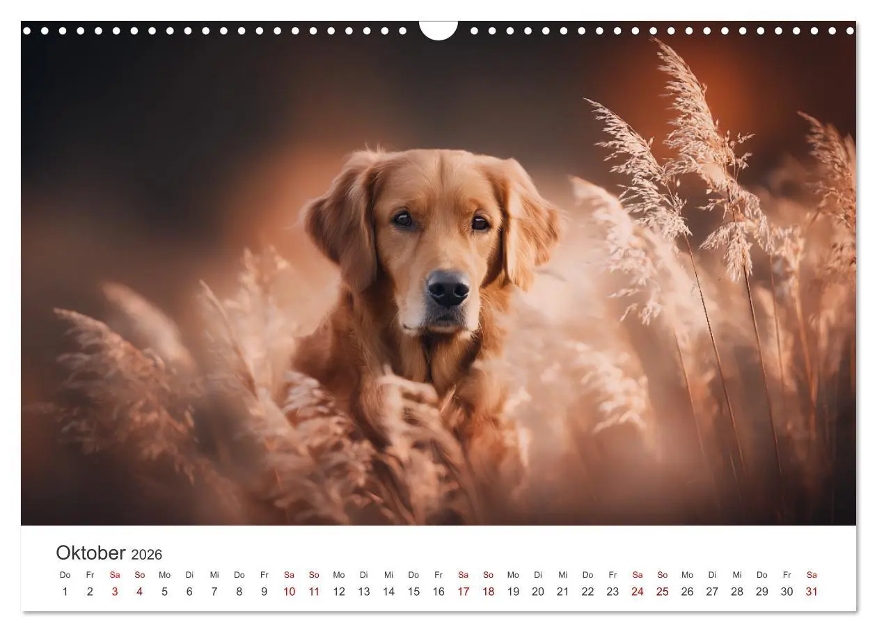 Bild: 9783516593204 | Herz aus Gold - Retriever zum Verlieben (Wandkalender 2026 DIN A3...