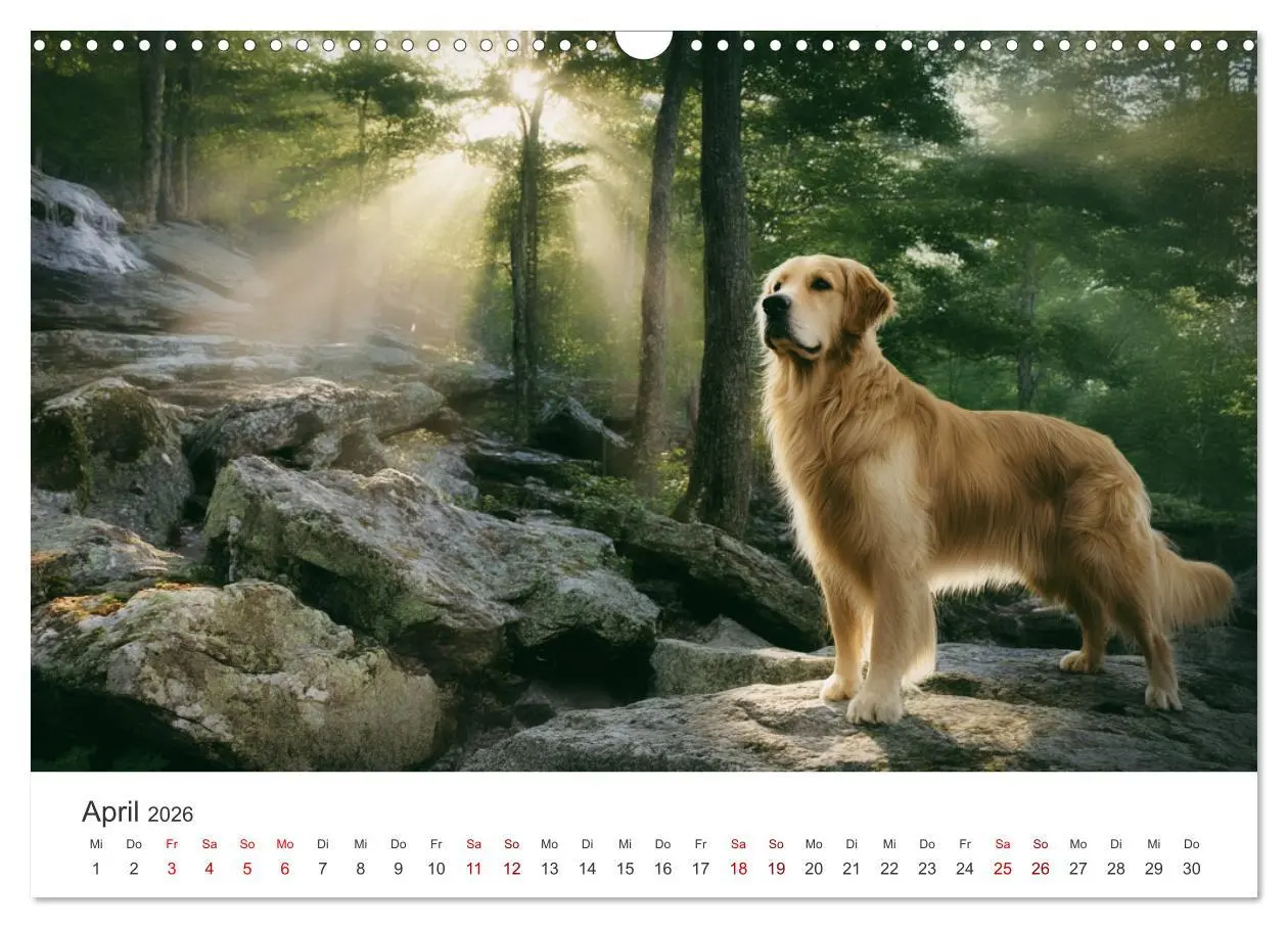 Bild: 9783516593204 | Herz aus Gold - Retriever zum Verlieben (Wandkalender 2026 DIN A3...