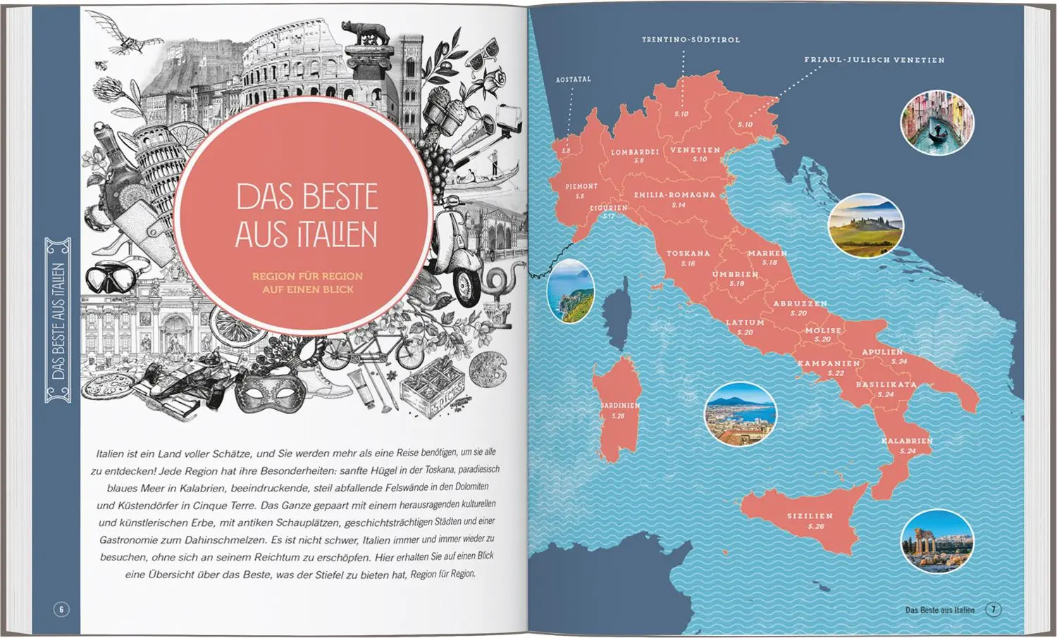 Bild: 9783616033204 | DUMONT Bildband Atlas der Reiselust Italien | Philippe Gloaguen | Buch