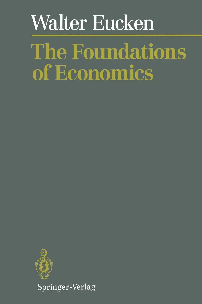 Cover: 9783642773204 | The Foundations of Economics | Walter Eucken | Taschenbuch | viii