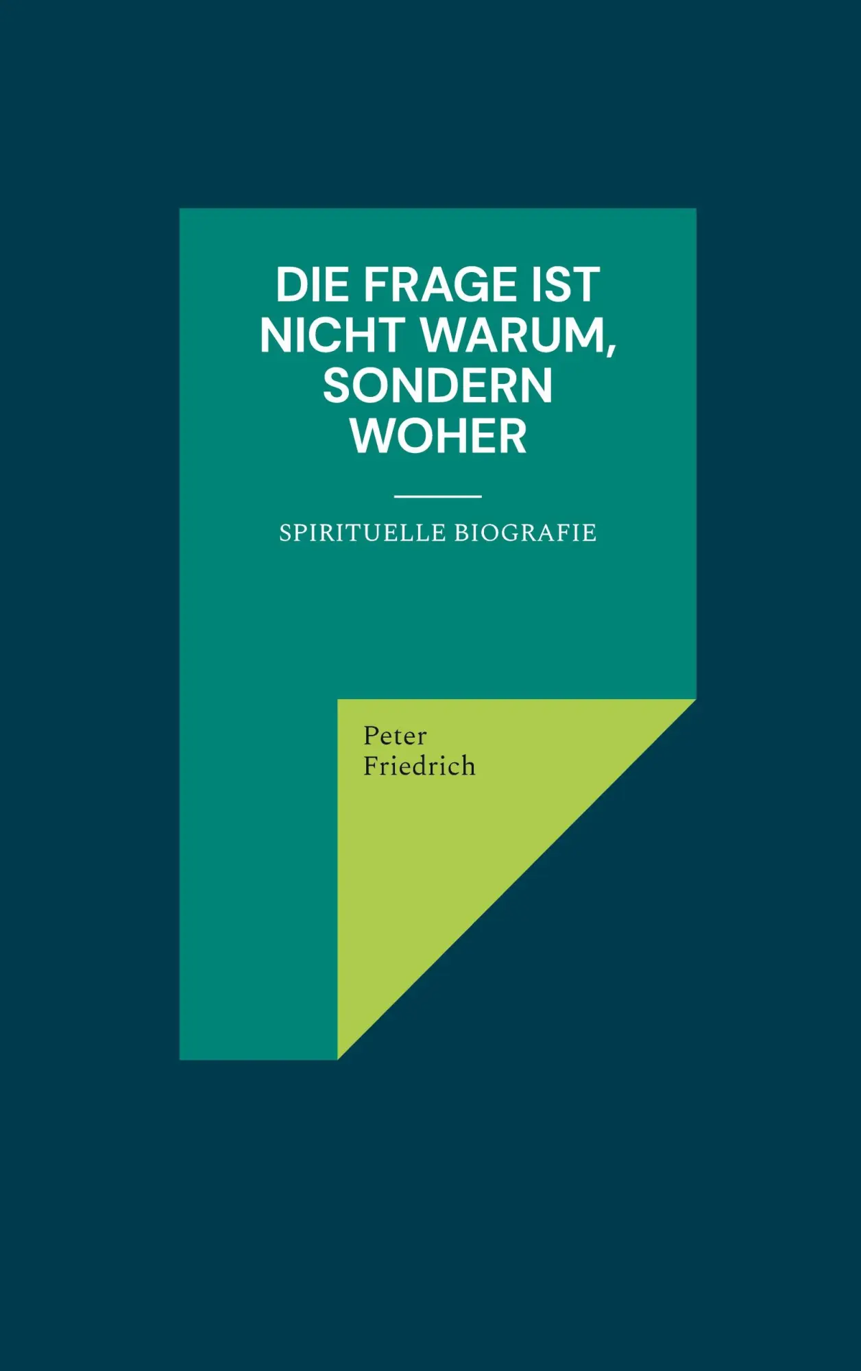 Cover: 9783754333204 | Die Frage ist nicht warum, sondern woher | Spirituelle Biografie