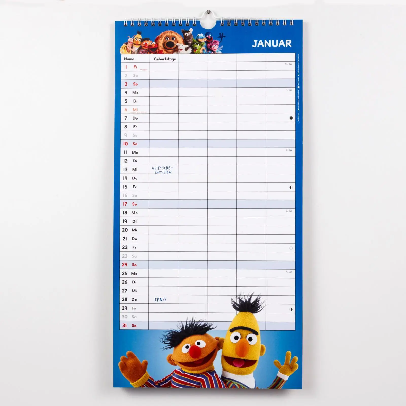 Bild: 9783830323204 | Sesamstraße Familienkalender 2027 | Lappan Verlag | Kalender | 28 S.