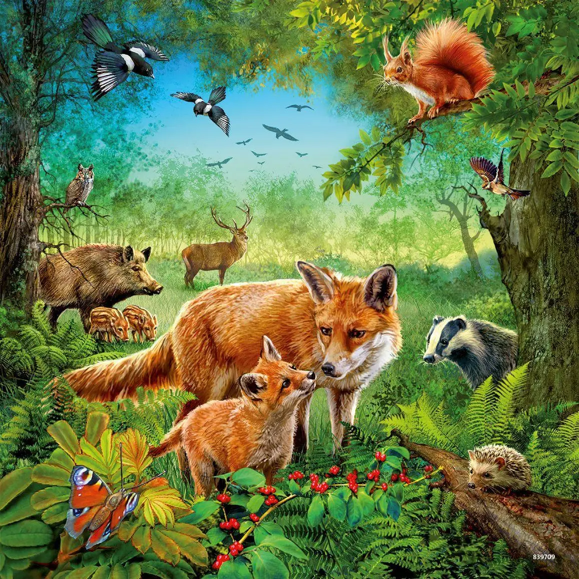 Bild: 4005556093304 | Tiere der Erde Puzzle 3 x 49 Teile | Spiel | 09330 | Deutsch | 2015