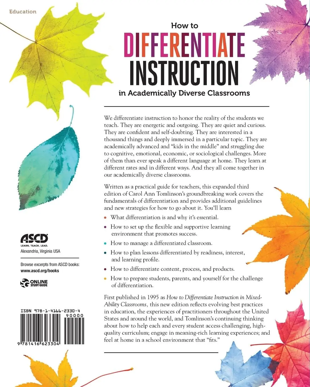 Rückseite: 9781416623304 | How to Differentiate Instruction in Academically Diverse Classrooms