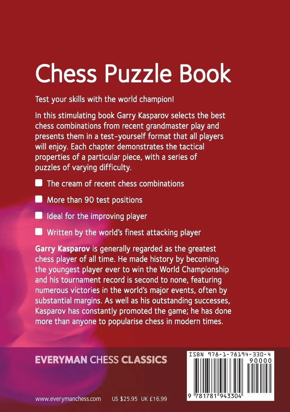 Rückseite: 9781781943304 | Garry Kasparov Chess Puzzle Book | Garry Kasparov | Taschenbuch | 1995