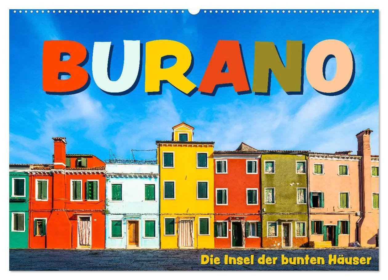 Cover: 9783457703304 | Burano - Die Insel der bunten Häuser (Wandkalender 2026 DIN A2...