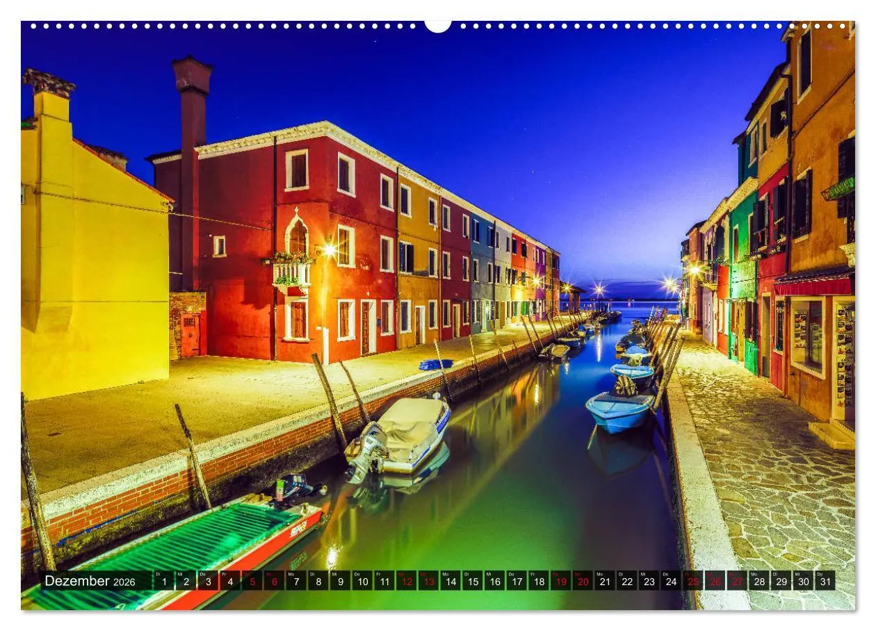 Bild: 9783457703304 | Burano - Die Insel der bunten Häuser (Wandkalender 2026 DIN A2...