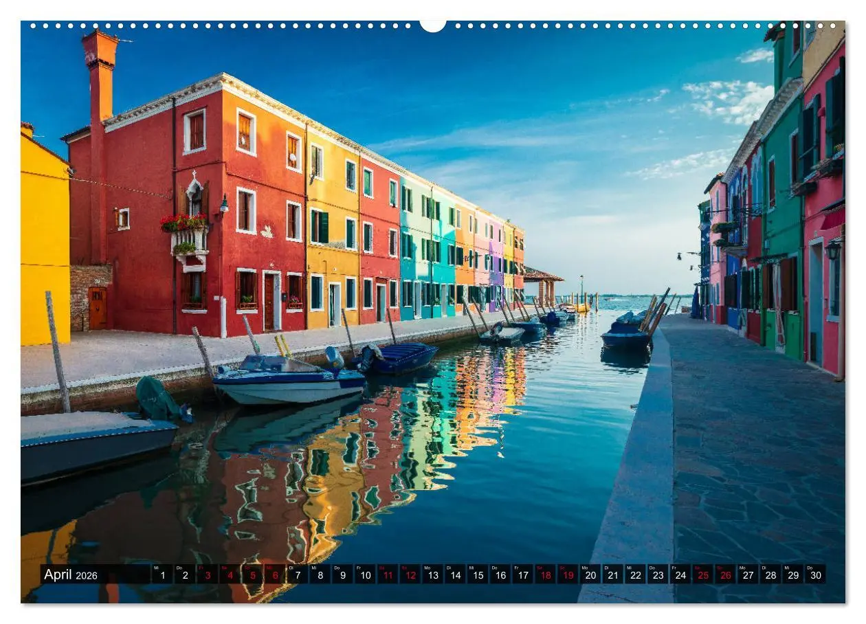 Bild: 9783457703304 | Burano - Die Insel der bunten Häuser (Wandkalender 2026 DIN A2...