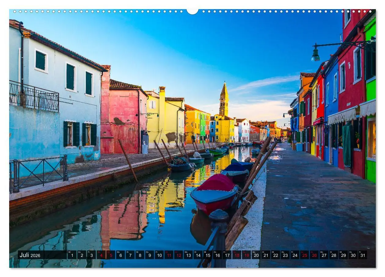 Bild: 9783457703304 | Burano - Die Insel der bunten Häuser (Wandkalender 2026 DIN A2...