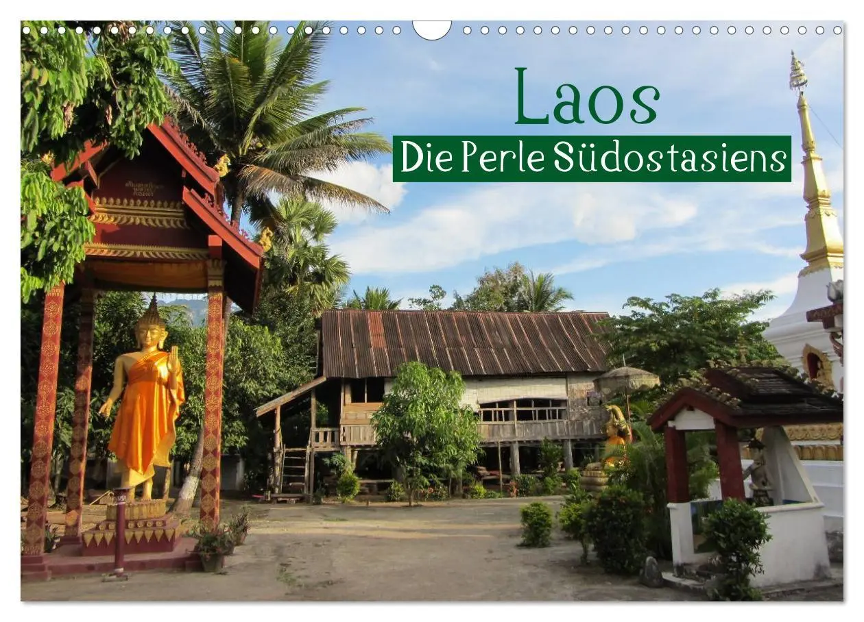 Cover: 9783457873304 | Laos - Die Perle Südostasiens (Wandkalender 2026 DIN A3 quer),...