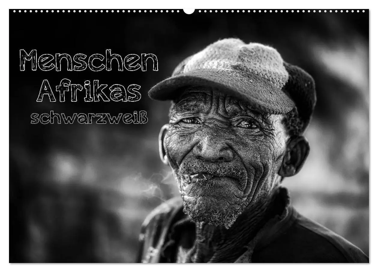 Cover: 9783516033304 | Menschen Afrikas schwarzweiß (Wandkalender 2026 DIN A2 quer),...