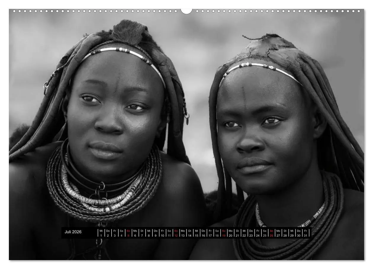 Bild: 9783516033304 | Menschen Afrikas schwarzweiß (Wandkalender 2026 DIN A2 quer),...