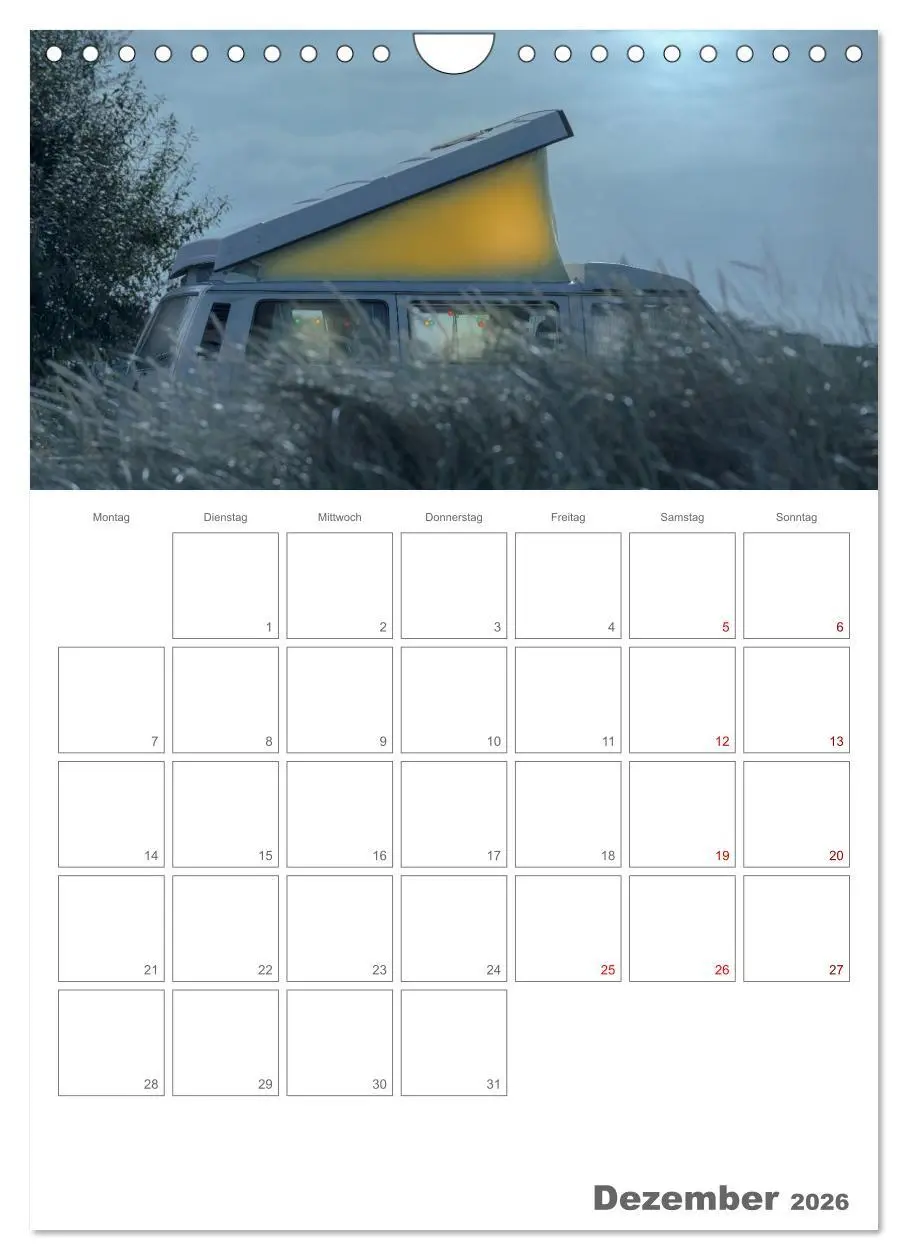 Bild: 9783516343304 | Vanlife Jahresplaner (Wandkalender 2026 DIN A4 hoch), CALVENDO...