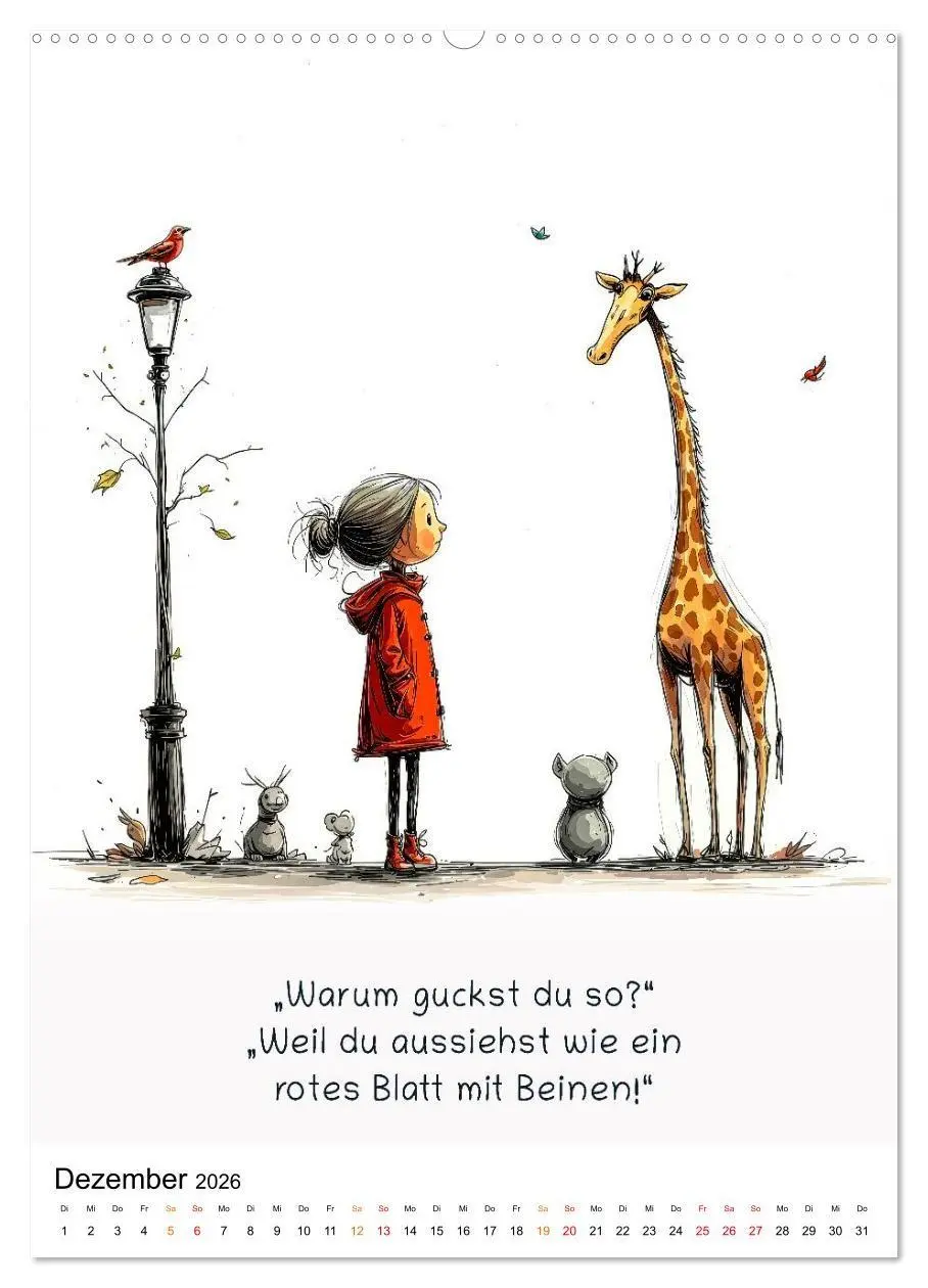 Bild: 9783516723304 | Tierische. Witzig. Wahr. (hochwertiger Premium Wandkalender 2026...