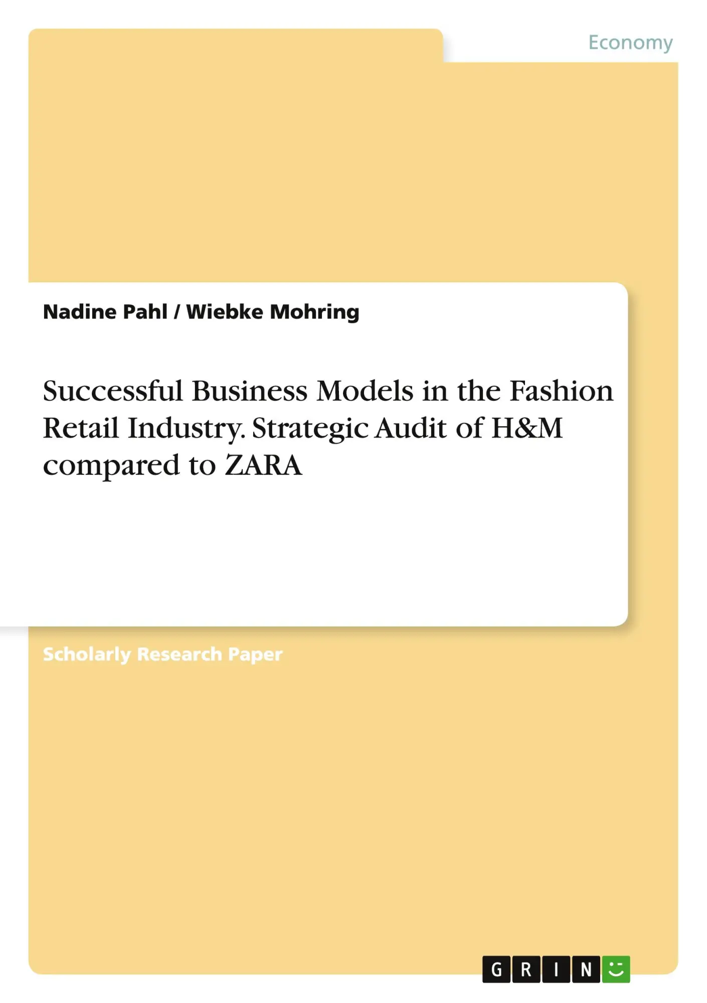 Cover: 9783640303304 | Successful Business Models in the Fashion Retail Industry....