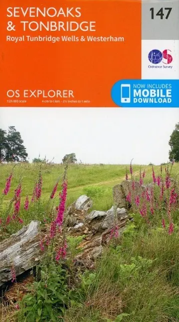 Cover: 9780319243404 | Sevenoaks and Tonbridge | Ordnance Survey | (Land-)Karte | Englisch